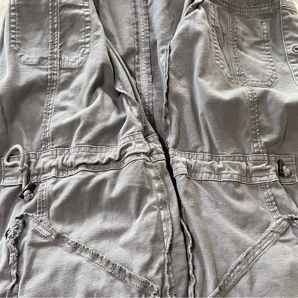 WHBM Military Jacket Gunmetal Ballchain Accents in Washed Gray XXS - Picture 6 of 11